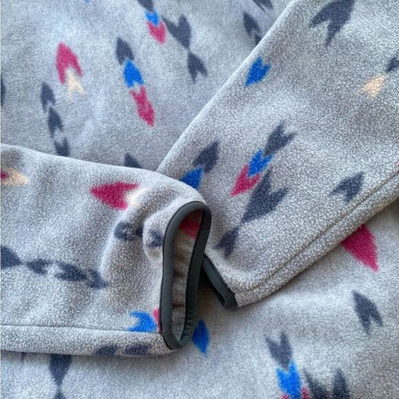 Patagonia Synchilla Wish Tails Arrow Gray Synchilla Snap -T Pullover Sz. S - Picture 8 of 12